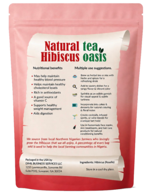 Tea Oasis Natural Hibiscus (Dried) -Product Information