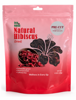 Tea Oasis Natural Hibiscus (Dried, Pre-Cut)